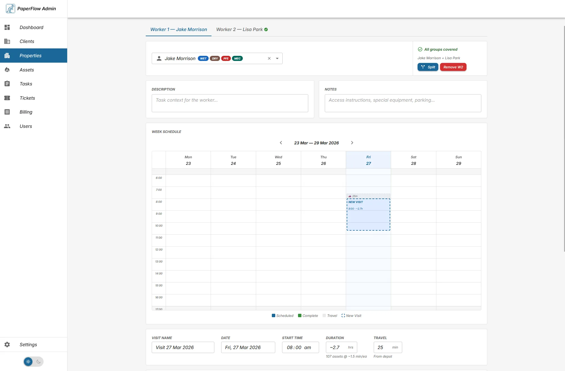 PaperFlow job assignment - light mode